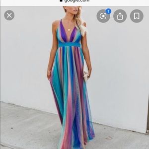 Vici Dolls cocktail dress ombré pink small